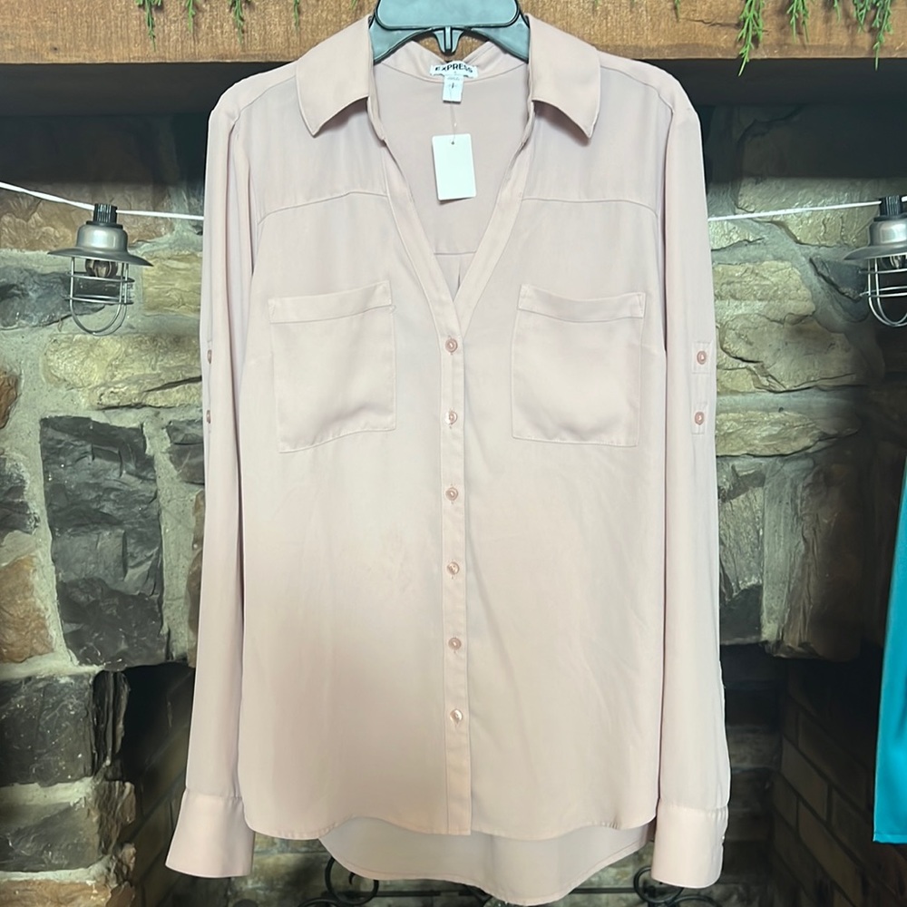Silk long sleeve blouse